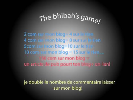 the bhibah's game!